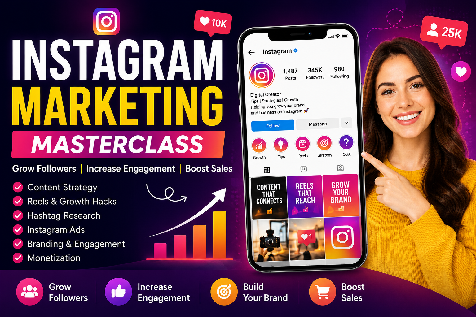 Instagram Full Course: How to GROW on Instagram in 2024 and Make Money.